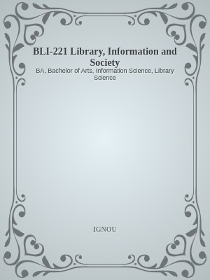 BLI-221 Library, Information and Society